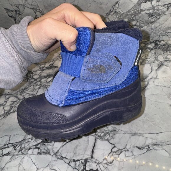 North Face Toddler Boys Size 9 Snow Winter Boots Blue - Picture 5 of 5